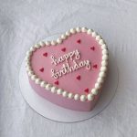 Strawberry Vanilla Heart Cake
